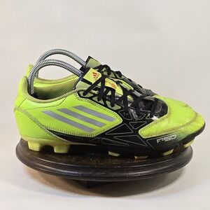 Adidas F50 Soccer Shoes Mens 7.5 FG Firm Ground Cleats Neon Black Messi Style